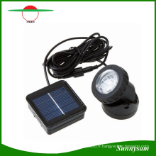 Imperméable à l&#39;eau IP68 6 LED Solar Powered Light Auto sur jardin extérieur Paysage Yard Lawn Path Pond Security Wall Lamp Spotlight